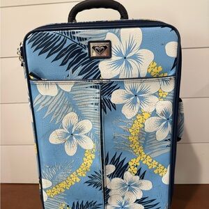 Roxy Light Blue Floral Luggage